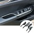 4pcs Arm Rest Carbon Fiber Style 2016 2017 Door Sticker Lift Window Honda Civic ABS - 2