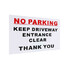 Clear Park Sign Keep Parking Car Warning Sticker - 4