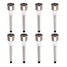 Stainless Light Led 8 Pcs Solar Power Steel Garden Lawn White - 1