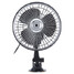 Inch Black Ventilation Cooling Mini Car Adsorption Air 12V 24V Fan Portable - 1