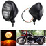 Bright LED 7Inch Round Headlight High Low Beam Light For Harley BLACK MOTORCYCLE - 2