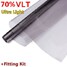 Black LVT 3mx76cm Ultra Dark Auto Home Window Glass Tint Film Tinting LIMO Car - 6