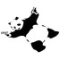 Bumper Window Wall Vinyl Decal Reflective Sticker Panda Motorcycle - 3