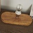 Lamp Study Room Dest Table Lamp Bedroom Foyer Wood Fabric - 4