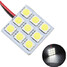 5050 9SMD Light Interior Dome Door Reading Panel Car White LED - 1