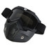 Detachable Harley Retro Helmet Face Mask Shield Goggles Motorcycle - 2
