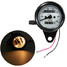White Motorcycle Dual Odometer Speedometer Gauge Universal Waterproof Mechanical - 1
