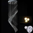 Pendant Lights Spiral Chandelier Ceiling Lamps Clear 100 Lighting Fixture - 6