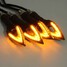 16 LED DC12V Lights Amber 4pcs Motorcycle Street Bike Turn Signal Chopper - 8