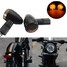 Turn Signal Blinker Light Bullet LED Cafe Racer Smoke Custom Motorcycle Black - 2
