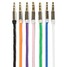 Stereo Computer Phone MP3 Metal Wire Cable AUX Audio Auxiliary Nylon 3.5mm Male to Male - 1