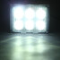 7000K Six 12V 18W Motorcycle Super Bright Floodlight Square LED Headlights External Light - 10