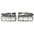 Driving Running Amber Turn Signal Pair DRL LED Car White Light Lamp Daytime - 7