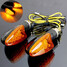 Short 14LED Light Handle Universal 12V Motorcycle Turn Signal Indicator - 1