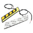 Turn Signal Light Car LED 12V White DRL Fog Light Driving Shape COB Yellow - 5