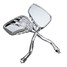 Rear View Mirrors Chrome Skull Side 8MM 10MM Universal Motorcycle Claw - 4