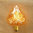 Straight Wire Shape E27 Edison Light Bulb Heart - 1