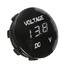 Mini Waterproof LED Digital Display Voltmeter 12V Motorcycle Round Boat Yacht Panel Meter Car - 7