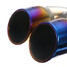 Universal Car 63MM Tail Exhaust Pipe Rear Dual Muffler Tip - 3