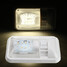 White 12V Interior Camper RV Boat Trailer Single Dome Ceiling 24LED Light Switch - 2