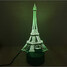100 Christmas Light Decoration Atmosphere Lamp Eiffel 3d Touch Dimming Novelty Lighting Colorful - 4