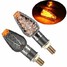 14 LED Motorcycle Turn Signal Carbon Indicator Lights Honda - 1