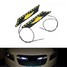 Light Waterproof LED COB Car 12V DRL Fog Turn Driving Daytime Running Lamp - 1