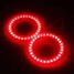 Pair Angel Eye Halo Car BMW Lamps 60mm Lights LED SMD - 2