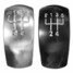 Skoda Octavia Chrome Cap Cover MK2 5 Speed Gear Shift Knob Black - 1