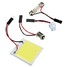 Panel 48 LED Car Bulb Lamp Festoon Dome Chip White COB T10 BA9S Interior Light - 2