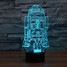 100 Decoration Atmosphere Lamp Wars 3d Led Night Light Touch Dimming Colorful - 6