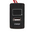 Honda Auto Only Dedication Battery Charger 2.1A USB Port with Voltage Display JZ5002-1 Car - 1