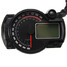 Motorcycle 12V Speedometer Odometer Adjustable LCD Digital Waterproof - 5