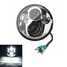 LED Light Bulb Motorcycle Projector Headlight For Harley Hi Lo DRL Beam - 1