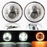 Harley Jeep Wrangler 2Pcs LED Projector JK 7 Inch Headlights 6500K 3200LM 40W Hummer - 1