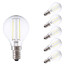 Warm White E14 Cool White Cob P45 Ac 220-240 V 6 Pcs Led Filament Bulbs - 1