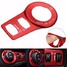 Fog Headlight Red Decoration Frame Trim Cover Button Switch Jeep Cherokee Aluminum Decor - 1