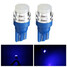 Blue W5W Pair Turn Signal Lamp T10 1.5W 12V Wedge LED Side Maker Light Car - 1
