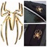 Marker Golden Motorcycle Spider Badge Emblem Shape Auto 3D Car Sticker Decal - 1