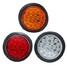 Rear Tail Brake Stop Marker Light Indicator Truck Reflector Round Trailers - 3