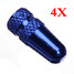 4X Blue Presta Bicycle MTB Caps Race Presta High Pressure Valve - 1