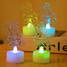 Santa Colorful Candles Claus Led 1pcs Night Light - 2