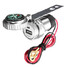 Motorcycle Handlebar Compass Charger Adapter with Phone MP3 USB - 4
