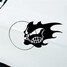 Car Sticker Skull Waterproof Fish Reflective Decal - 4