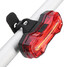 Bike USB Rechargeable Safety Warning Tail Rear Modes Bicycle Cycling Light Flash High Low Beam - 1