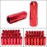 60mm Lug 20pcs Aluminum Alloy M12x1.25 Wheel Extended Nut Red M12X1.5 - 1