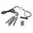 Floor 9LED Decorative Universal Car Interior RGB Light Strip Remote Control - 5