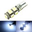 LED Turn Door T10 W5W 5050 Canbus Error Free Car White 9SMD Brake Light Bulb - 1