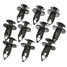 8mm Car Rivets Plastic 100Pcs Hole Fender Push Fastener Fastener Black Bumper Clip - 2