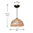 Light Dining Room Retro Pendant Lights Living Room Inch Fixture - 2